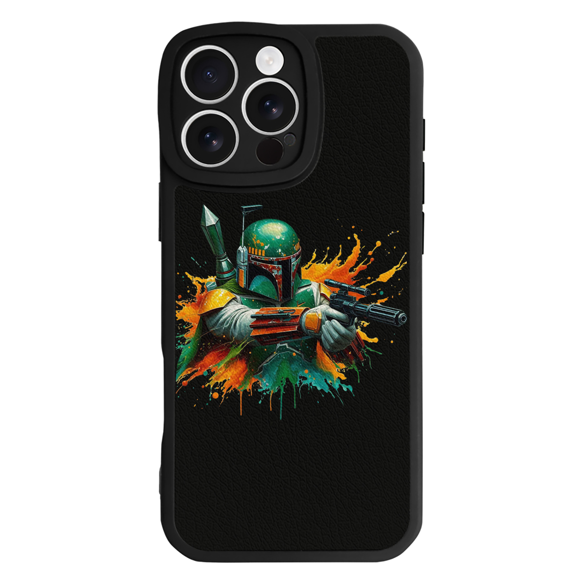 （画像用） スター・ウォーズ Star Wars 【iPhone 16シリーズ対応】シリコンスマホケース（レザー調） 材質：シリコン